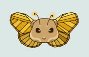The flindermouse games logo, a mouse head with glowing antennae and golden butterfly wings